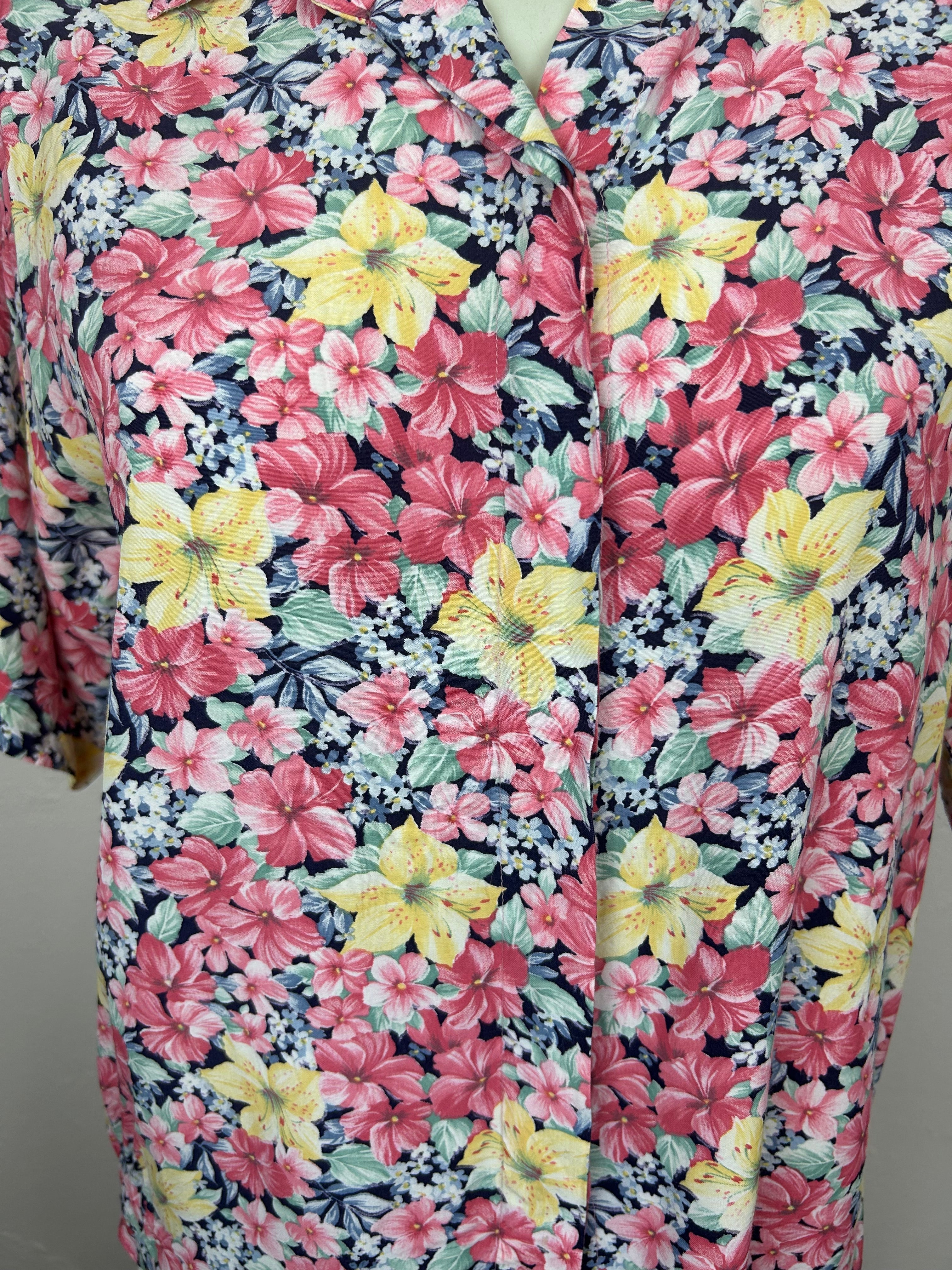 Vintage Floral Tropical Shirt