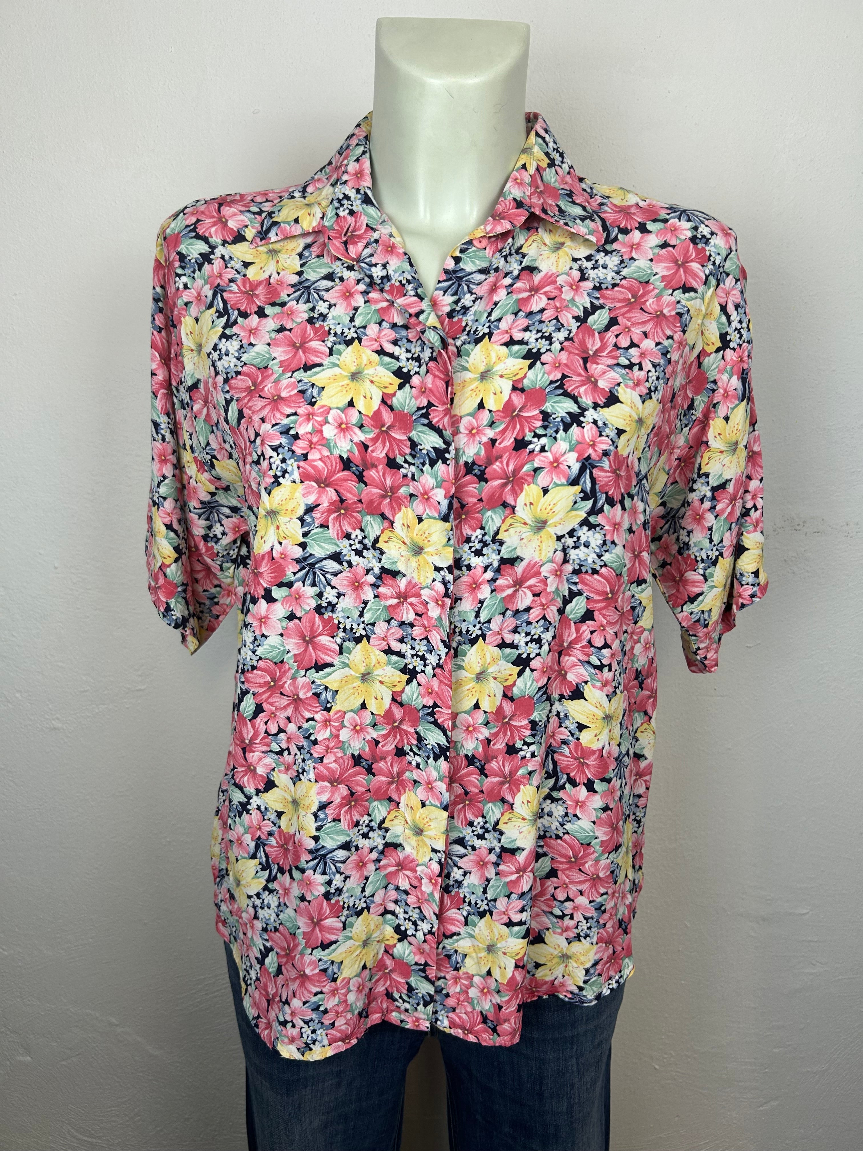 Vintage Floral Tropical Shirt