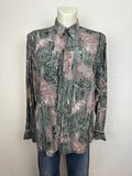 Vintage Πουκάμισο με Abstract Print '90s