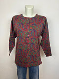 Vintage Paisley Βαμβακερή Μπλούζα Gap