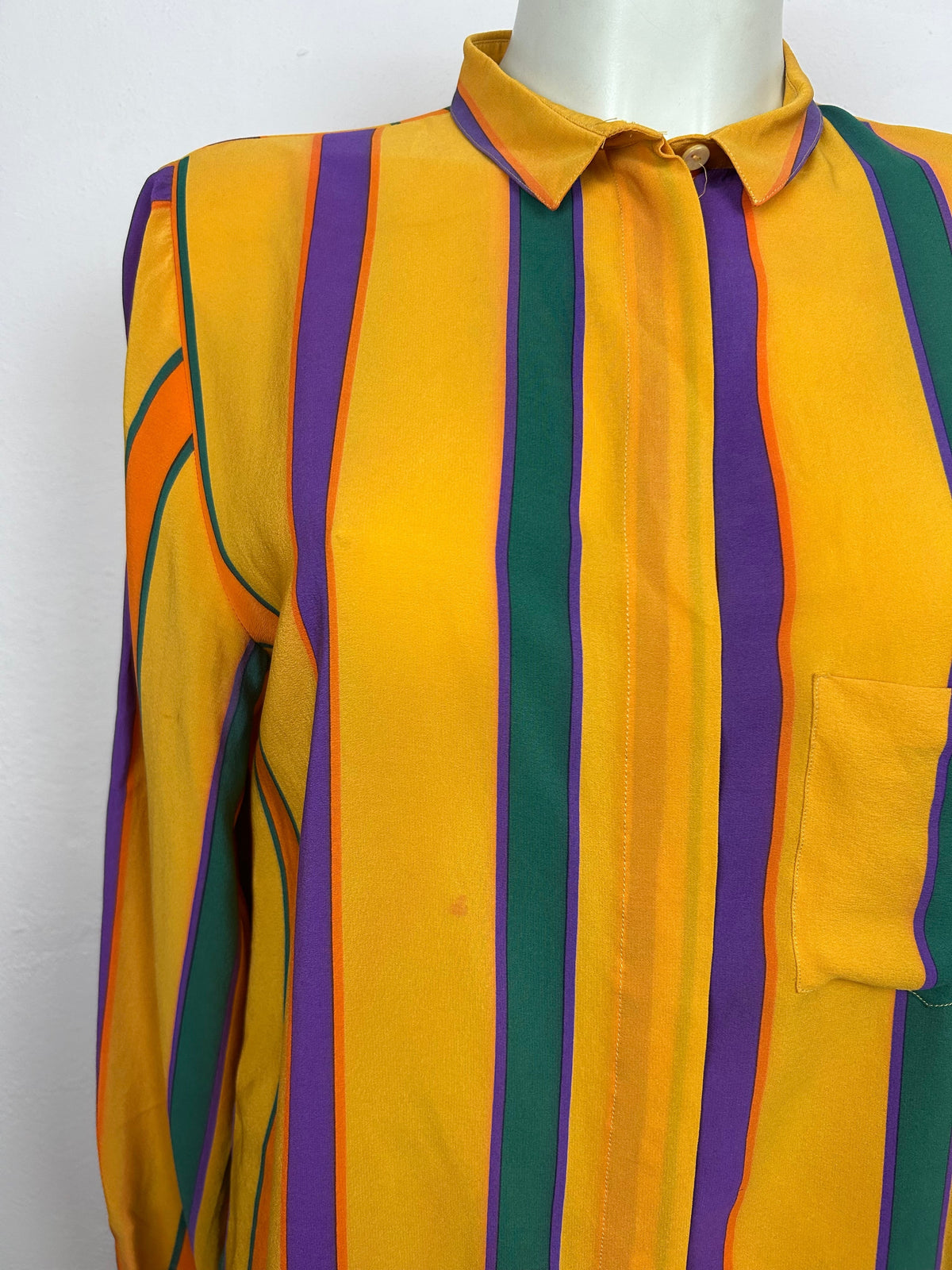 Vintage Ριγέ Πουκάμισο Κίτρινο | Multicolor Stripes