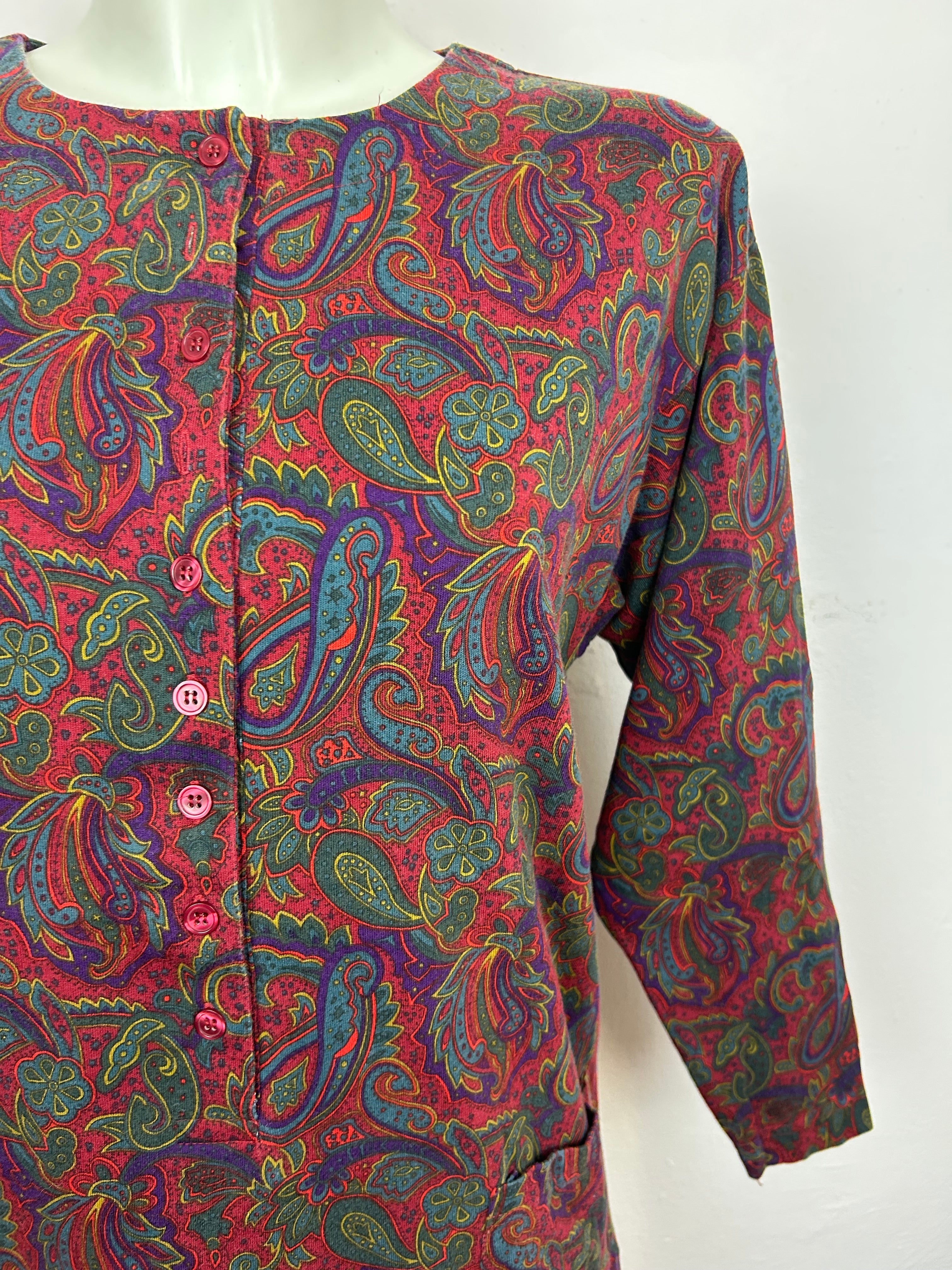 Vintage Paisley Βαμβακερή Μπλούζα Gap