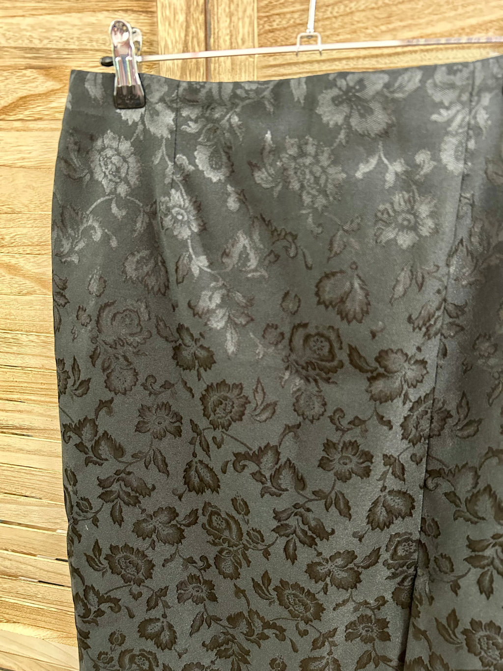 Vintage Floral Jacquard Midi Φούστα