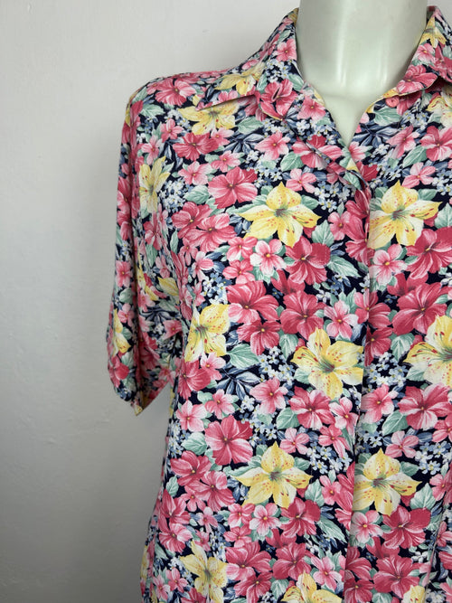 Vintage Floral Tropical Shirt