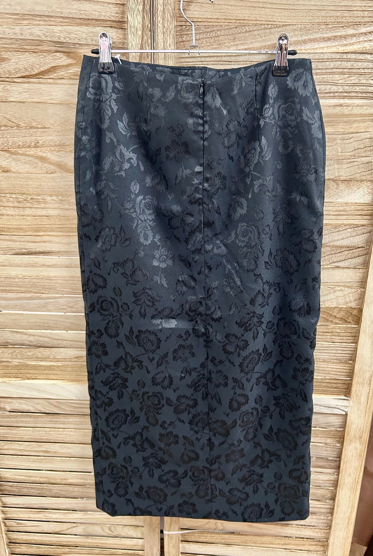 Vintage Floral Jacquard Midi Φούστα