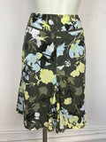 Vintage Floral Φούστα Midi Street One – Χακί / Κίτρινο / Γαλάζιο