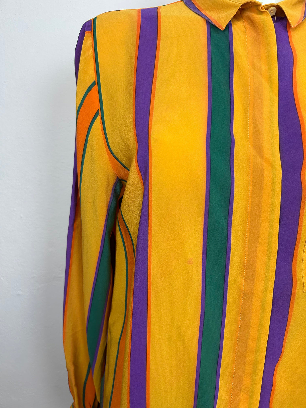 Vintage Ριγέ Πουκάμισο Κίτρινο | Multicolor Stripes