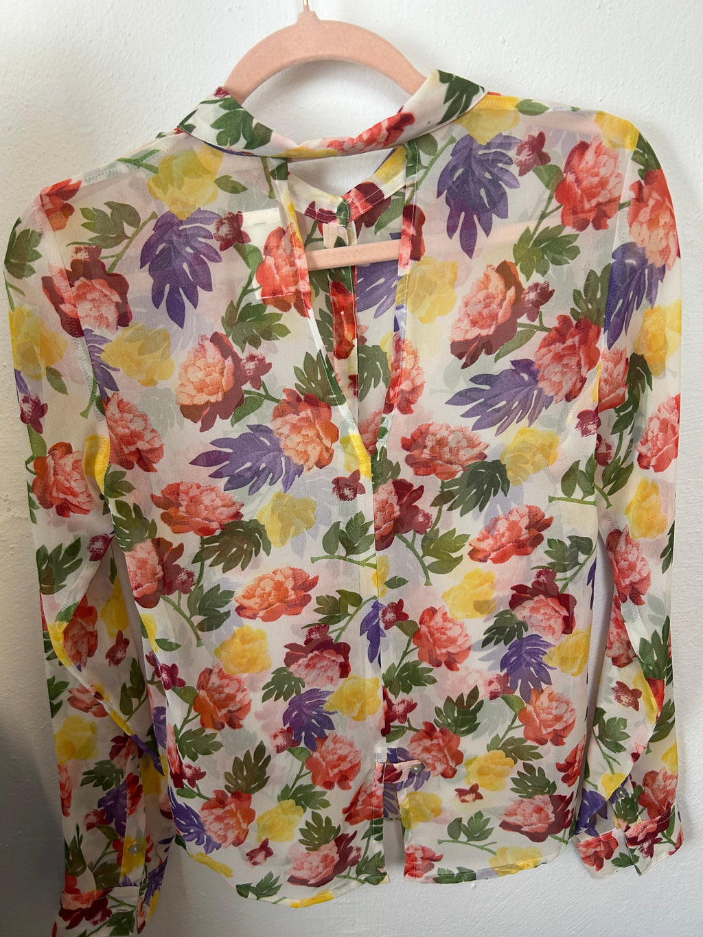Πουκάμισο Floral Διαφανές Vintage