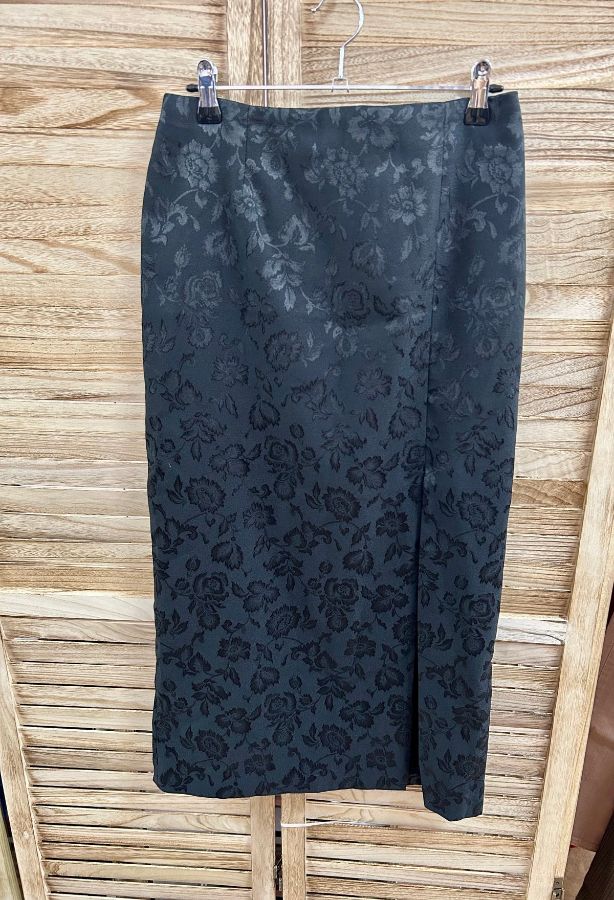 Vintage Floral Jacquard Midi Φούστα