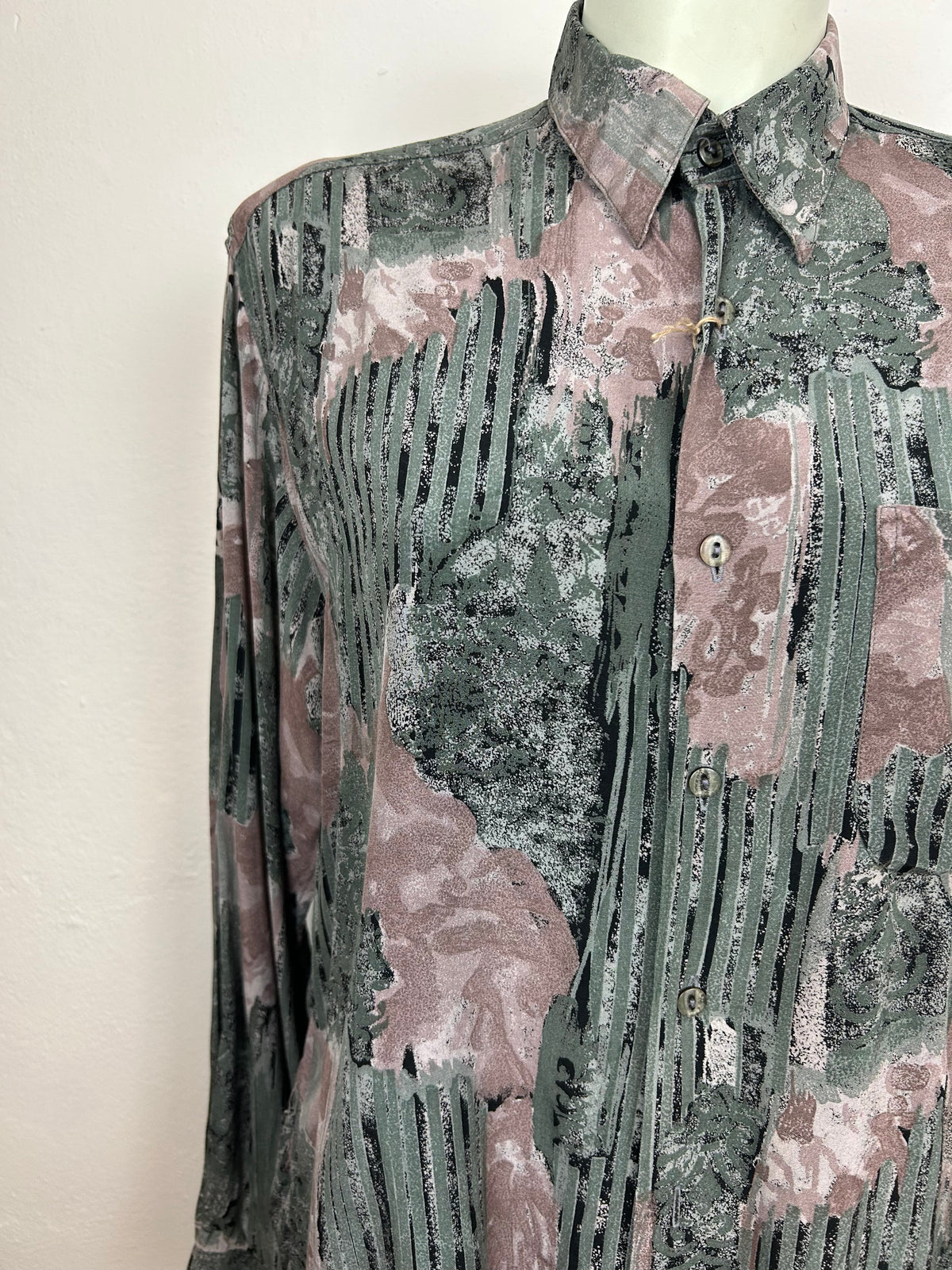 Vintage Πουκάμισο με Abstract Print '90s