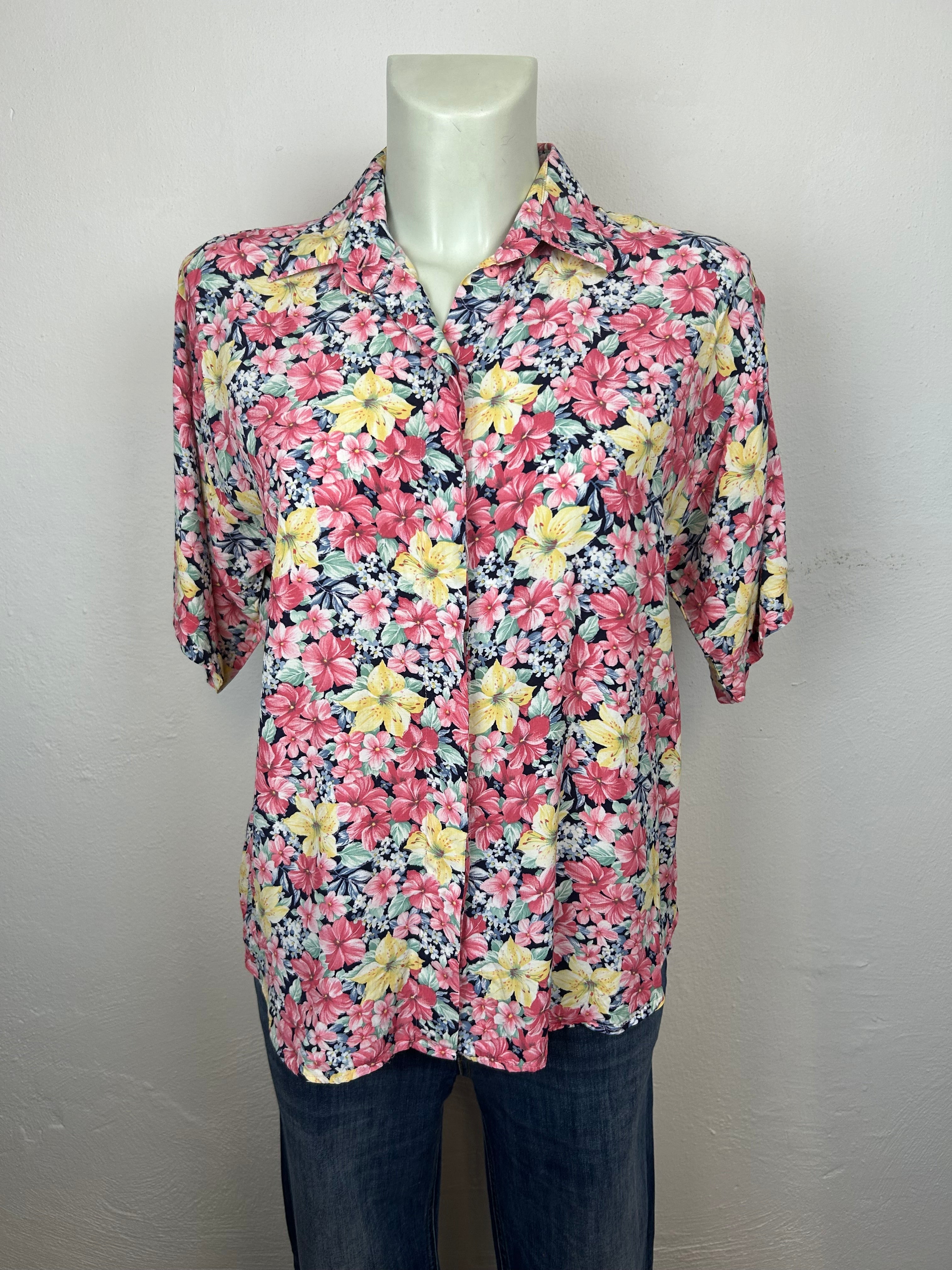 Vintage Floral Tropical Shirt