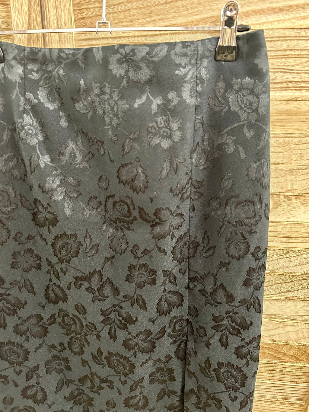 Vintage Floral Jacquard Midi Φούστα