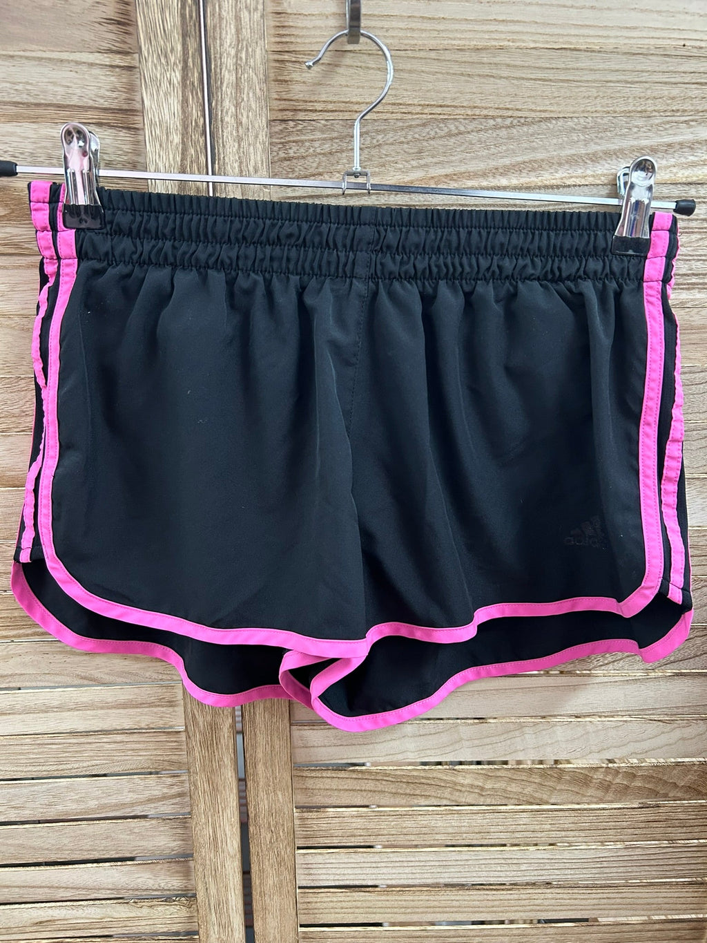 Adidas Running Shorts Μαύρο Ροζ - μπροστά