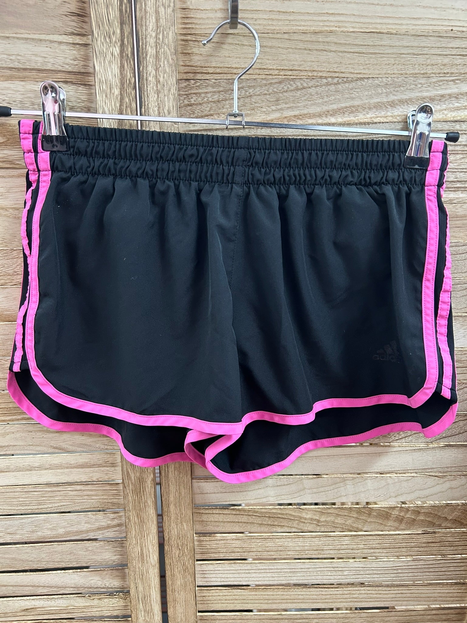 Adidas Running Shorts Μαύρο Ροζ - μπροστά