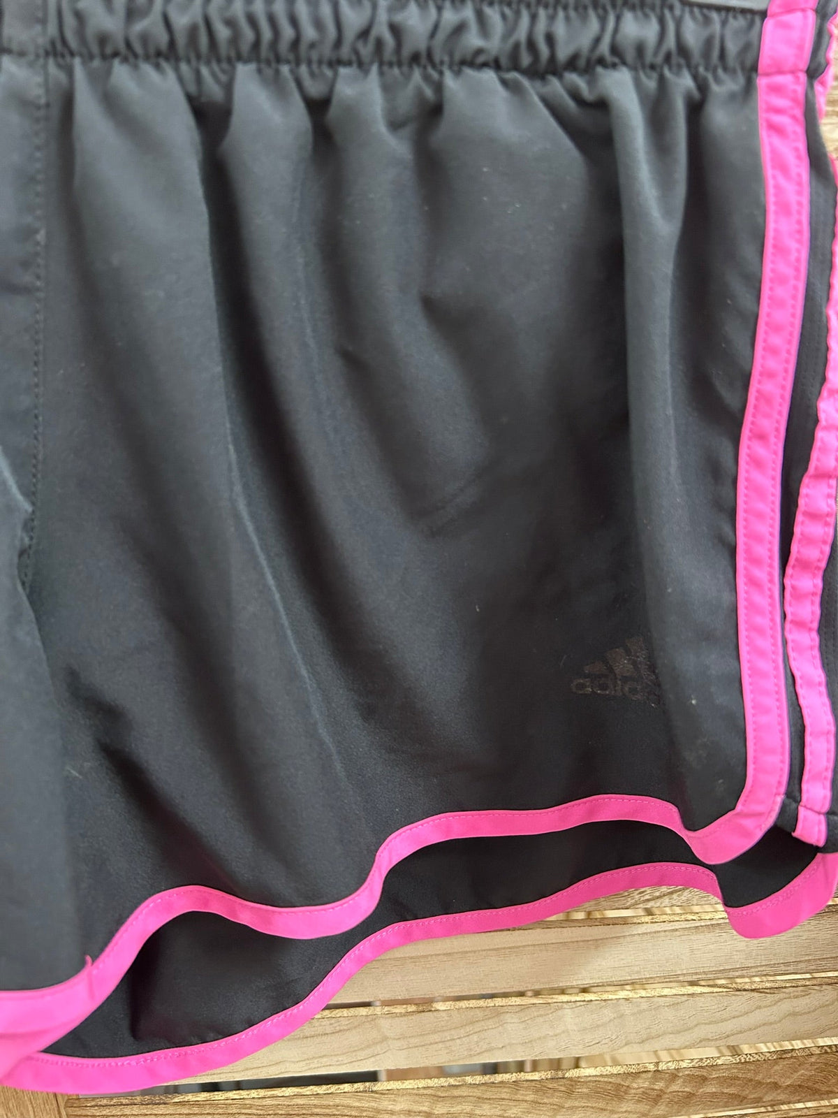 Adidas Running Shorts Μαύρο Ροζ - λεπτομέρεια κάτω μέρους