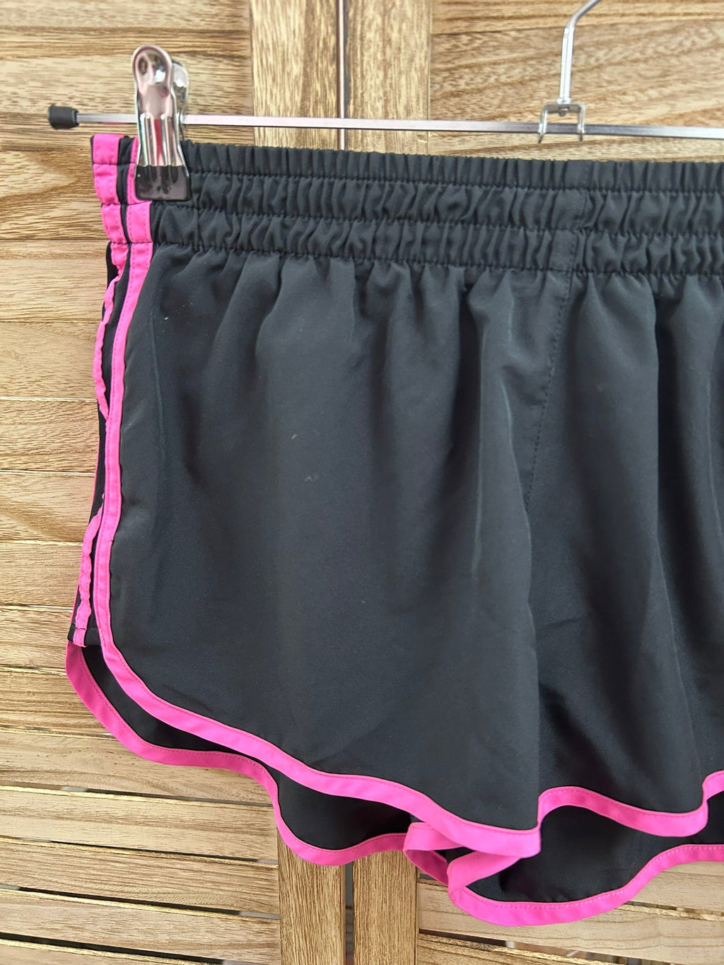 Adidas Running Shorts Μαύρο Ροζ - λεπτομέρεια μέσης