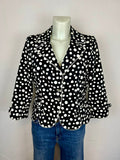 Vintage Blazer Polka Dot Μαύρο/Άσπρο
