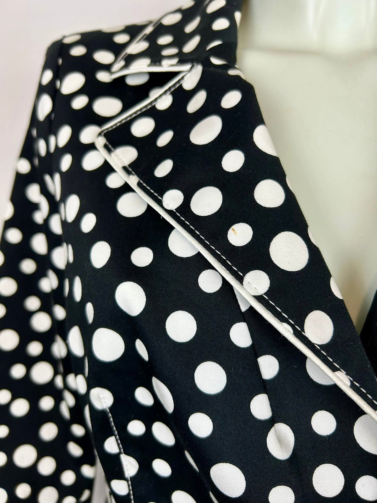 Vintage Blazer Polka Dot Μαύρο/Άσπρο