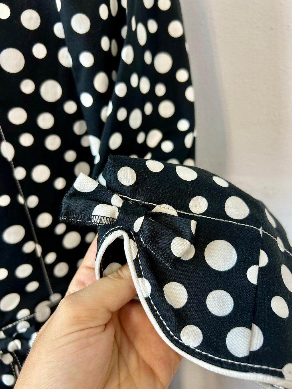 Vintage Blazer Polka Dot Μαύρο/Άσπρο
