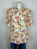 Vintage floral blazer - μπροστινή όψη