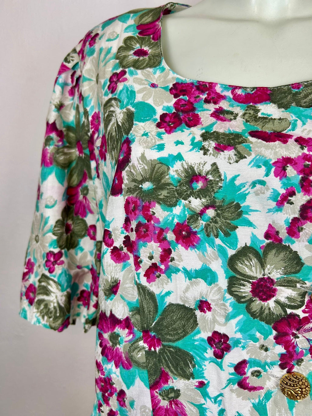 Vintage floral τουνίκ - ολόσωμη όψη