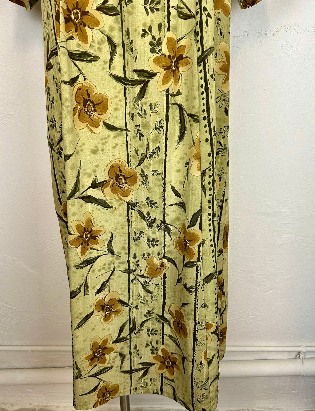 Vintage 70s φλοράλ midi φόρεμα - 3/4 όψη