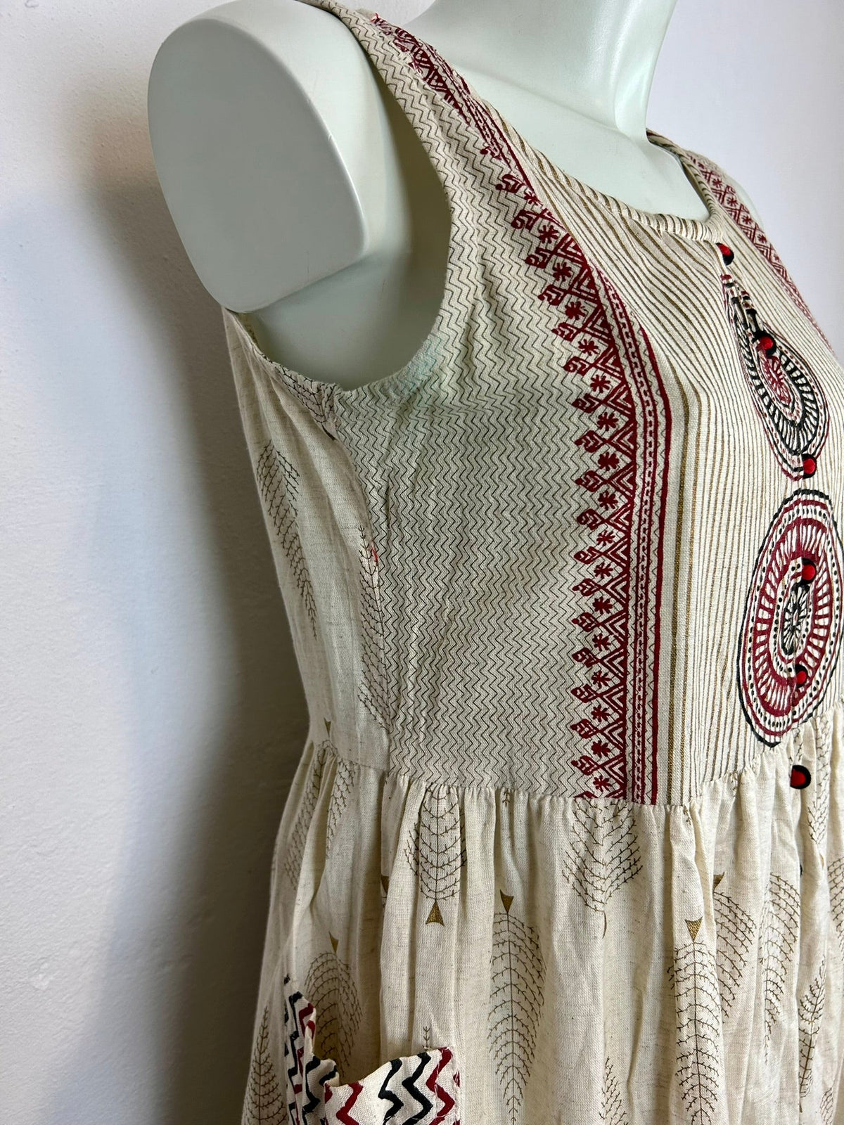 Vintage boho maxi φόρεμα - συνολική όψη 2