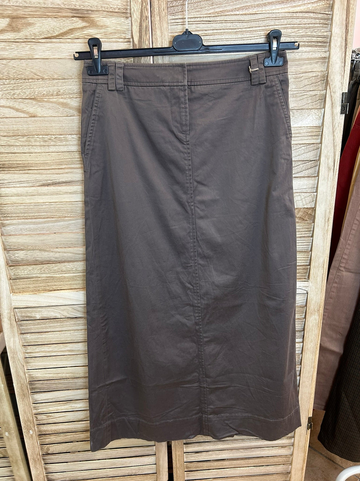 Vintage Maxi Φούστα Chino - λεπτομέρεια ζώνη