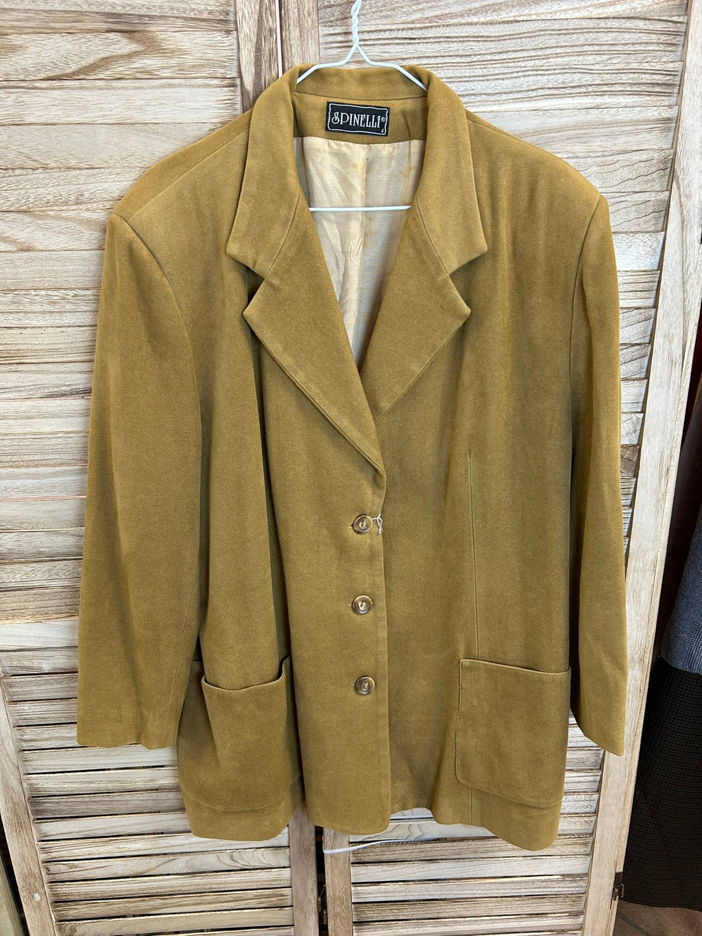 Vintage Blazer Spinelli Μουσταρδί - πλάι