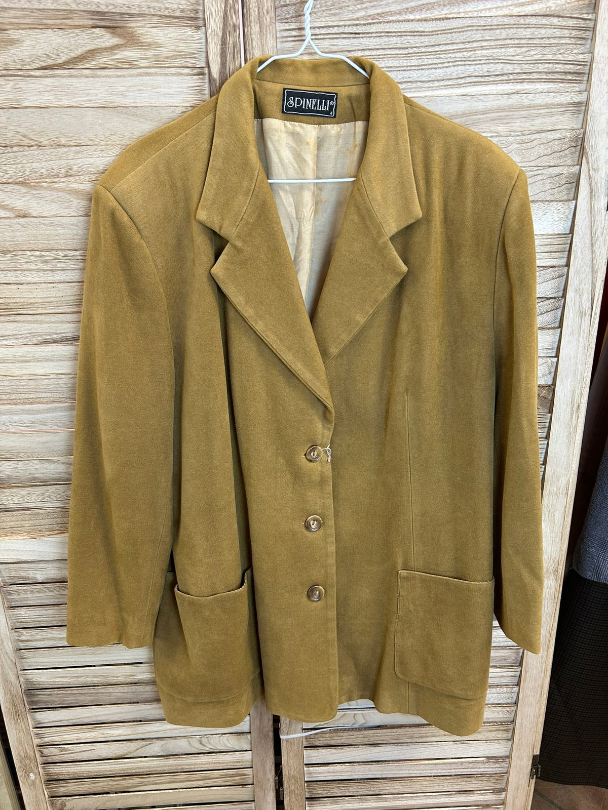Vintage Blazer Spinelli Μουσταρδί - πλάι