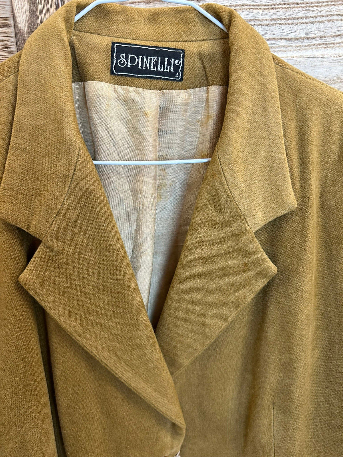 Vintage Blazer Spinelli Μουσταρδί - λεπτομέρεια