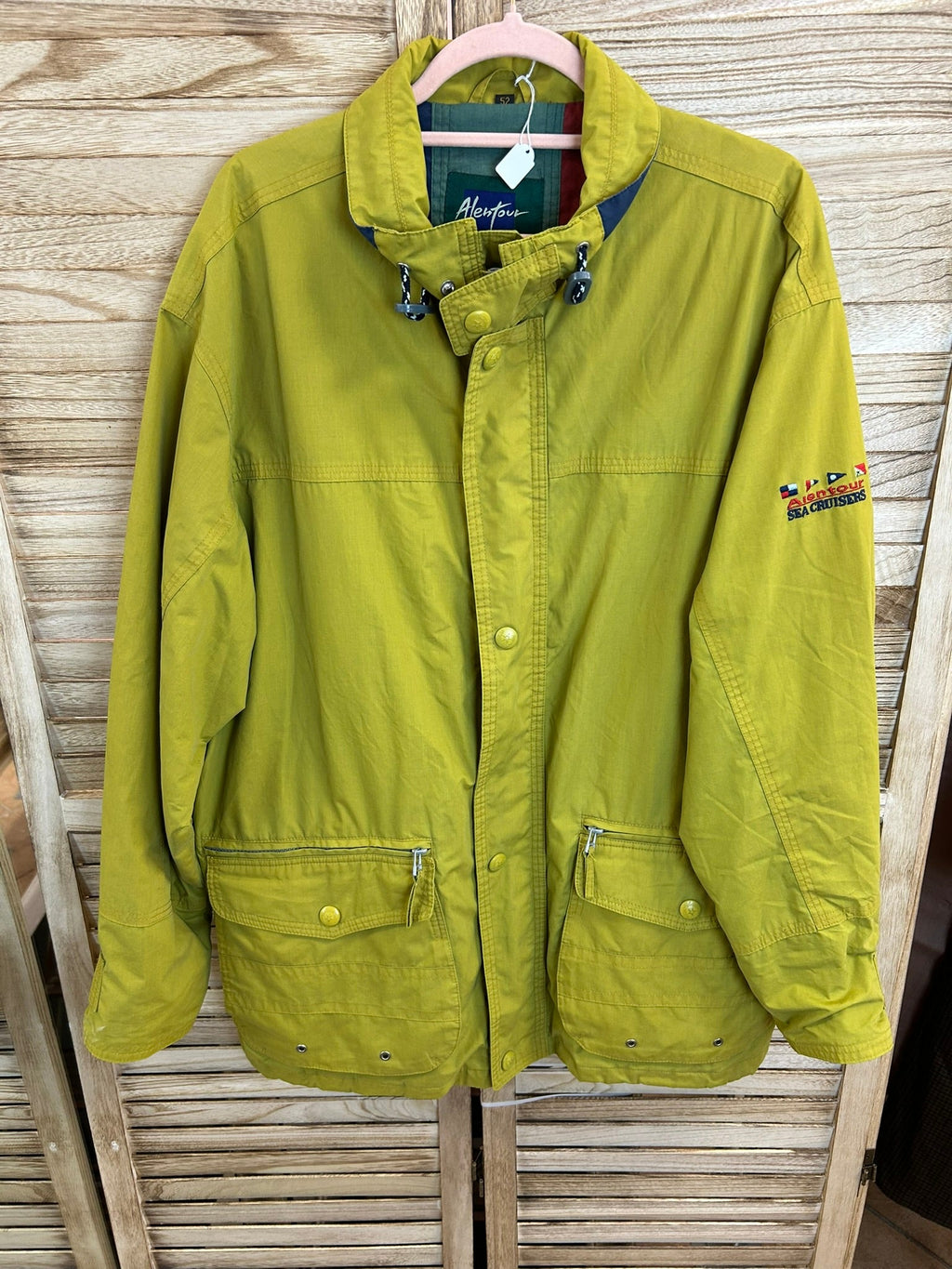 Alentour Sea Cruisers vintage sailing jacket λαχανί - μπροστινή όψη