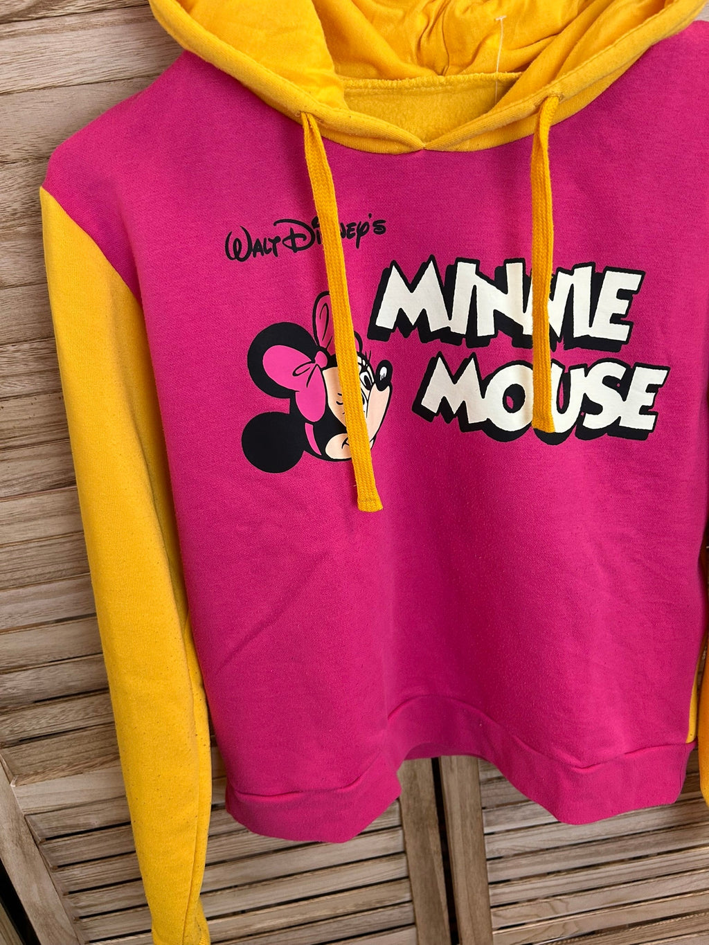 Vintage Reworked Minnie Mouse Hoodie - μπροστά πλήρες