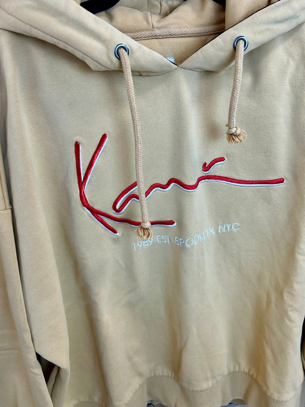 Vintage Karl Kani Signature Hoodie - κεντητό logo κοντινό