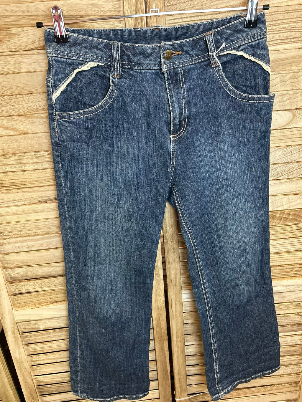 Vintage τζιν 3/4 - πίσω όψη ολόσωμο