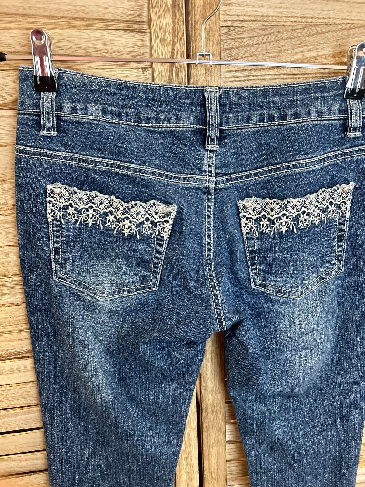 Vintage skinny τζιν - πίσω όψη κοντινό