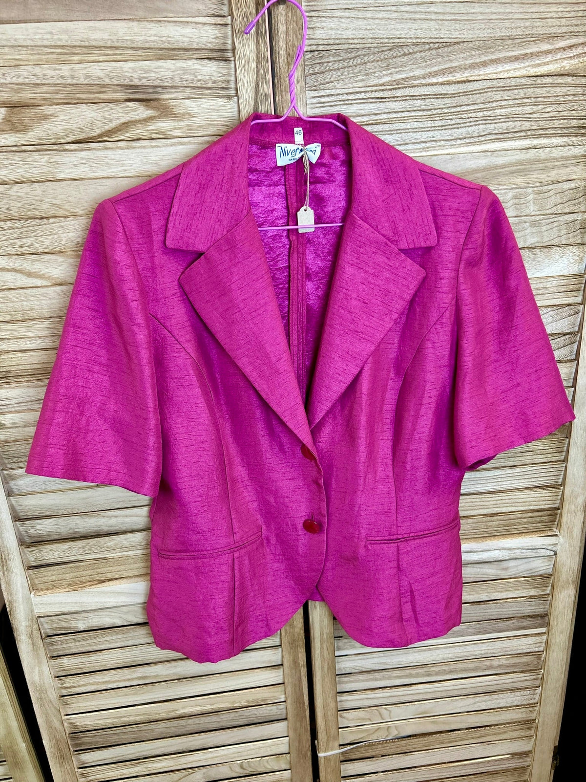 Vintage blazer φούξια Niverana - κουμπιά