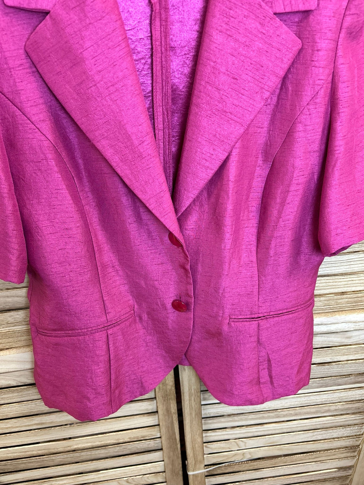 Vintage blazer φούξια Niverana - γιακάς