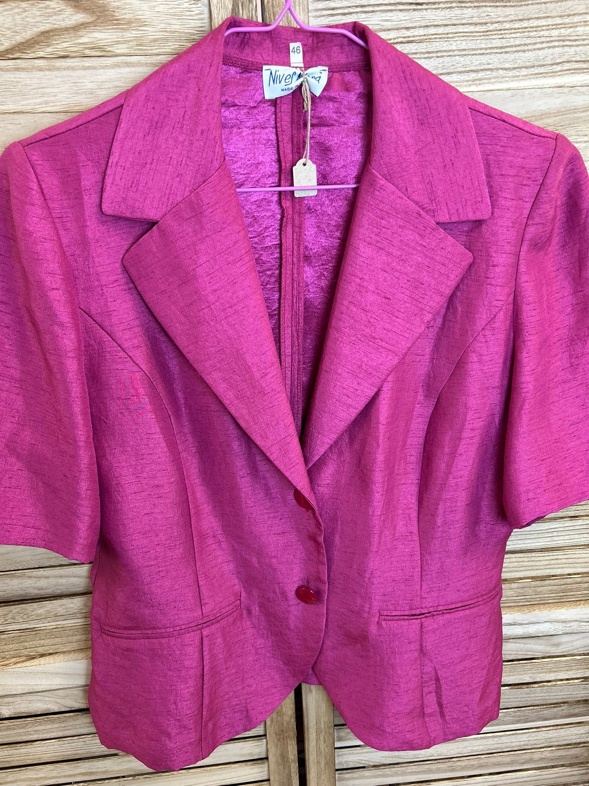 Vintage blazer φούξια Niverana - μπροστά 2