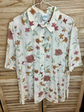 Vintage floral μπλούζα Canda - μπροστά