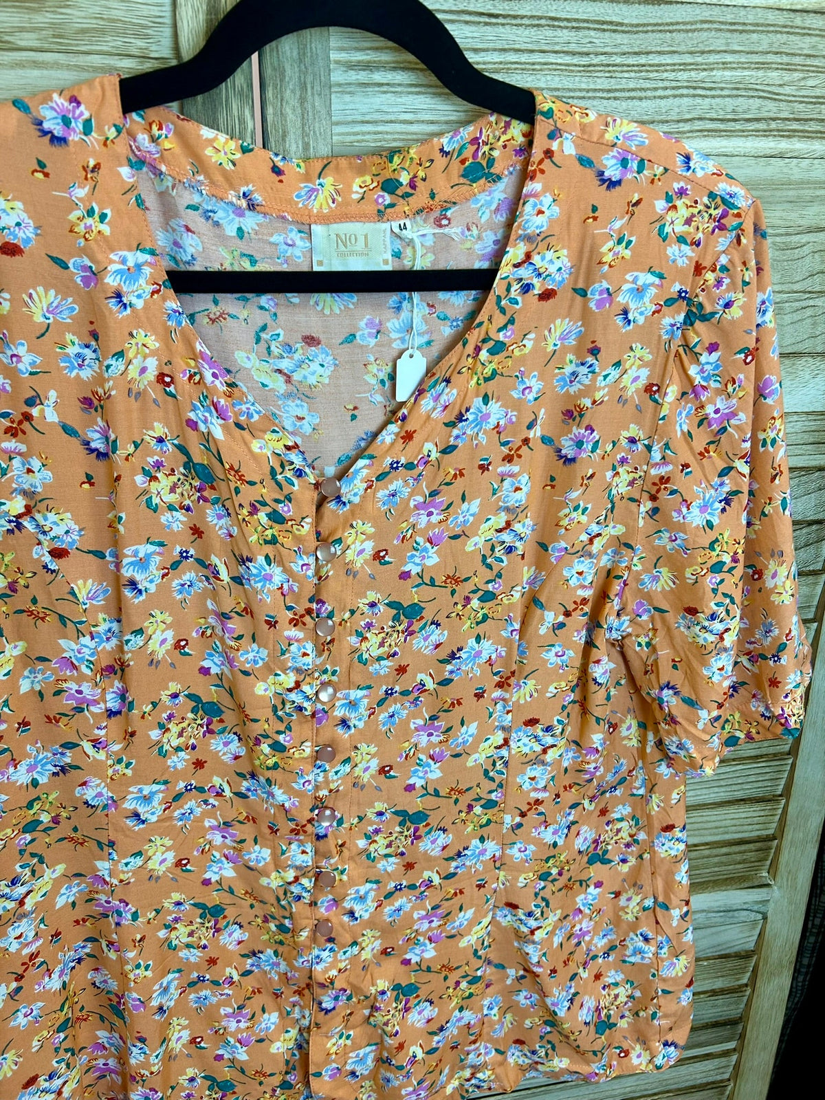 Vintage floral μπλούζα - λεπτομέρεια print