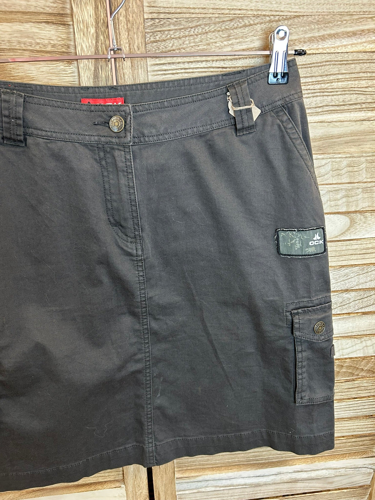 OCK cargo mini φούστα - πλαϊνές cargo τσέπες εμπρός
