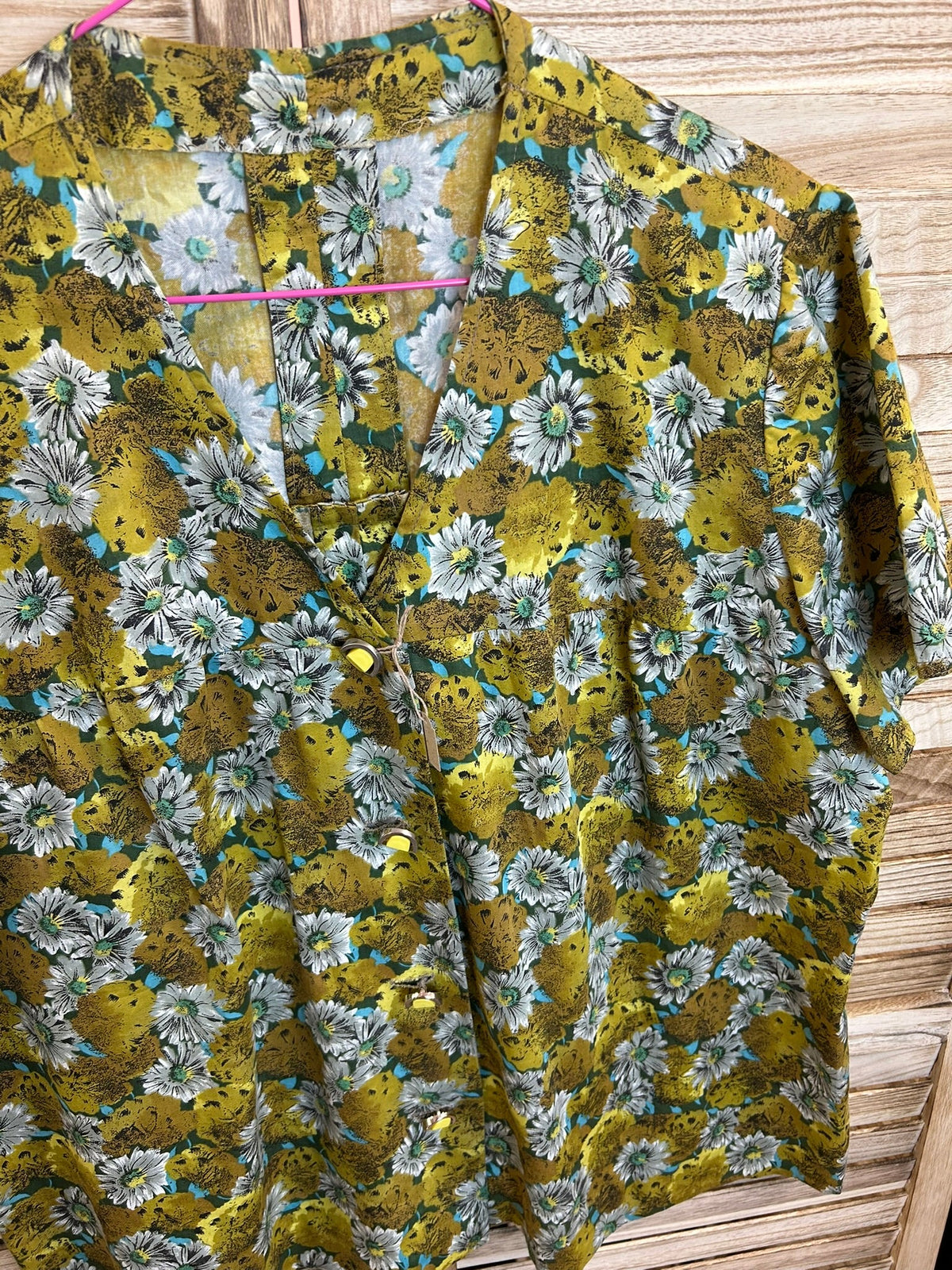 Vintage floral μπλούζα - εμπρός όψη 2