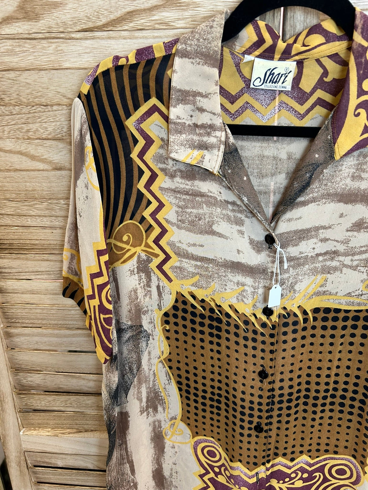 Shart Collezione Donna vintage shirt - λεπτομέρεια κολαράκι και μανίκια