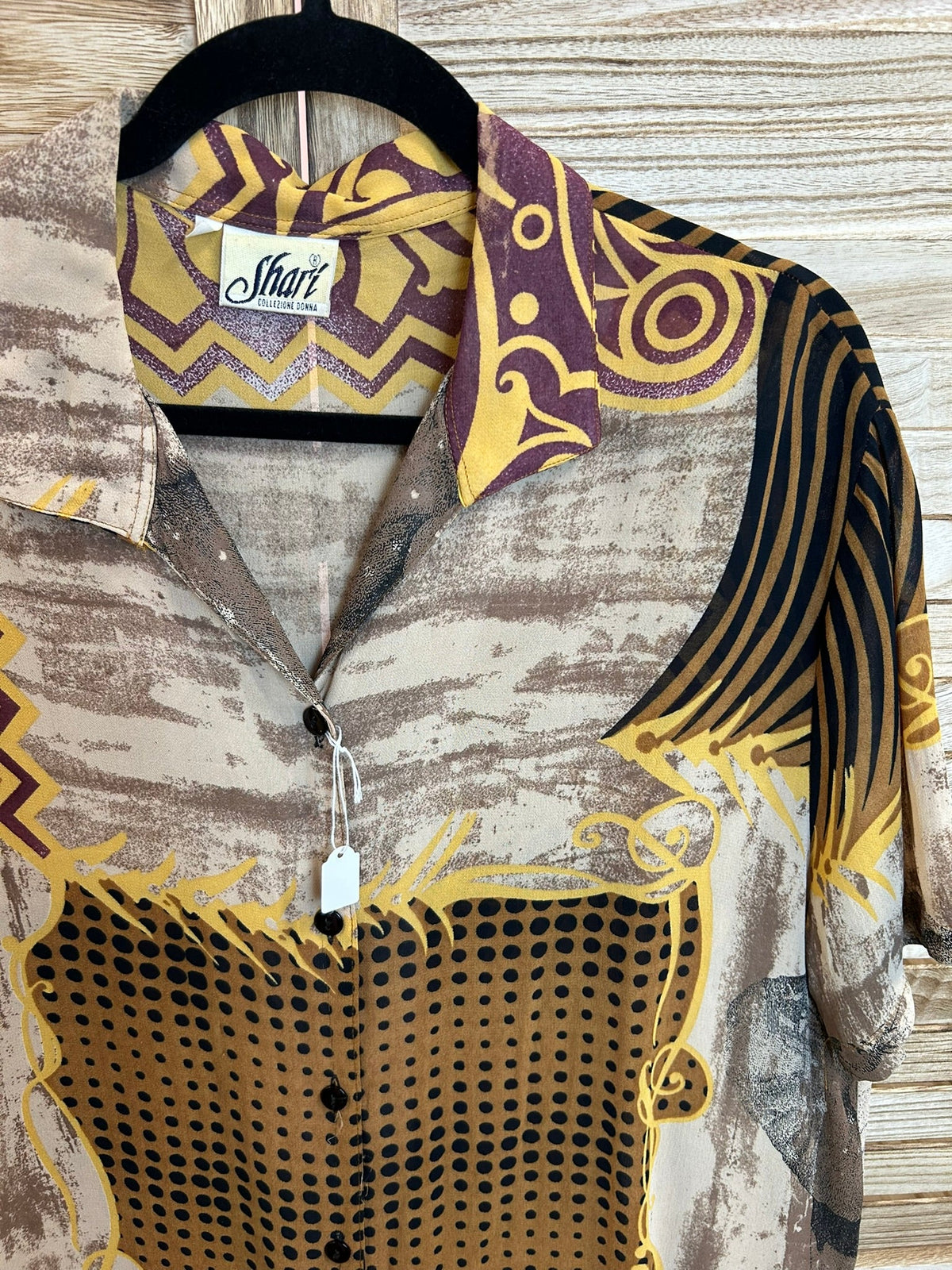 Shart Collezione Donna vintage shirt - λεπτομέρεια κολαράκι και ετικέτας