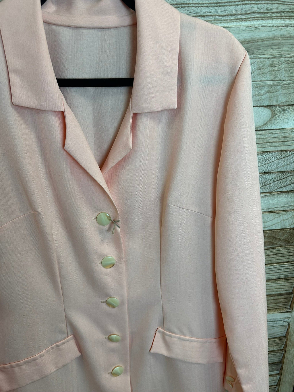 Vintage ροζ blazer μπροστά 3