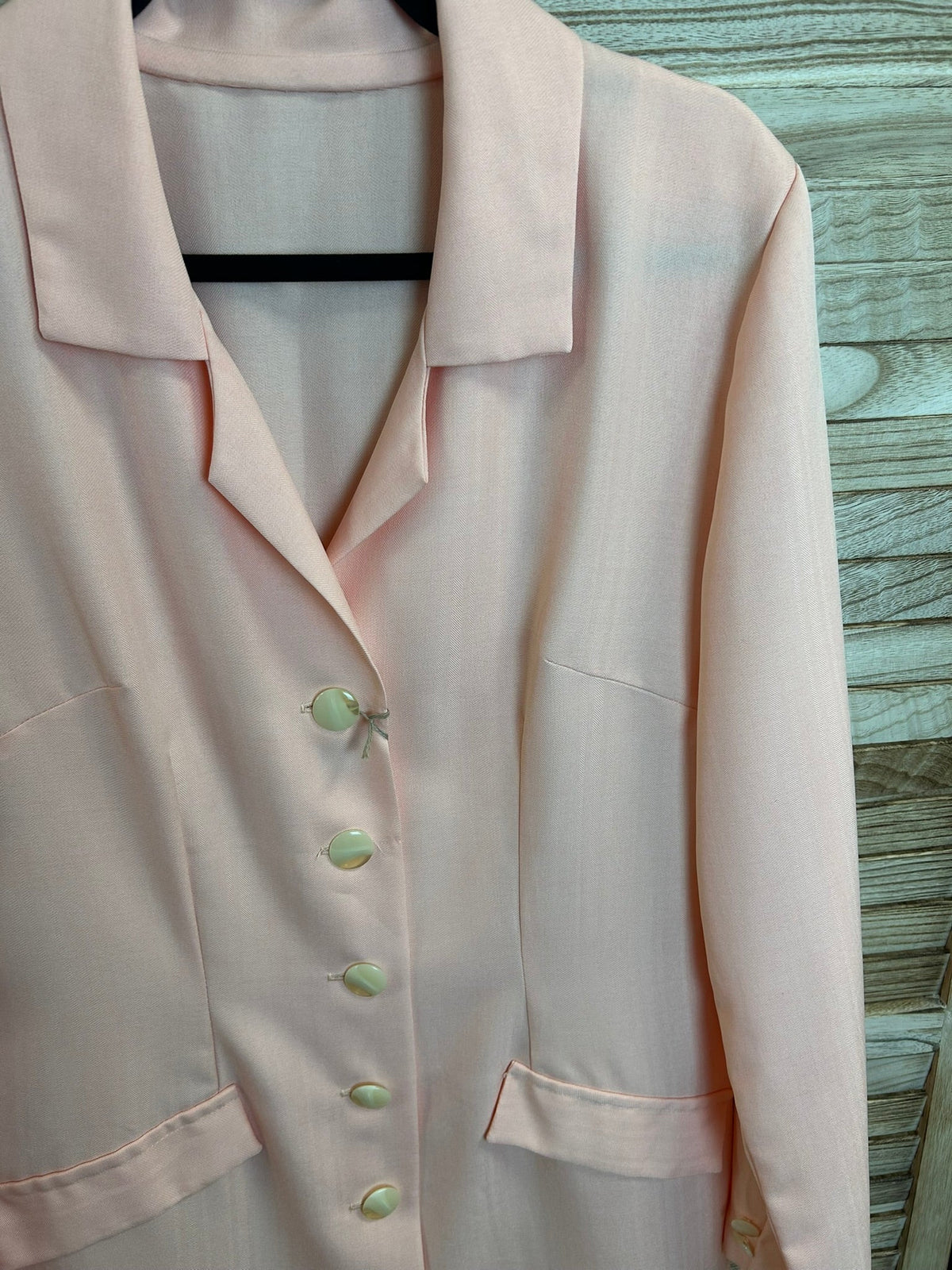 Vintage ροζ blazer μπροστά 3