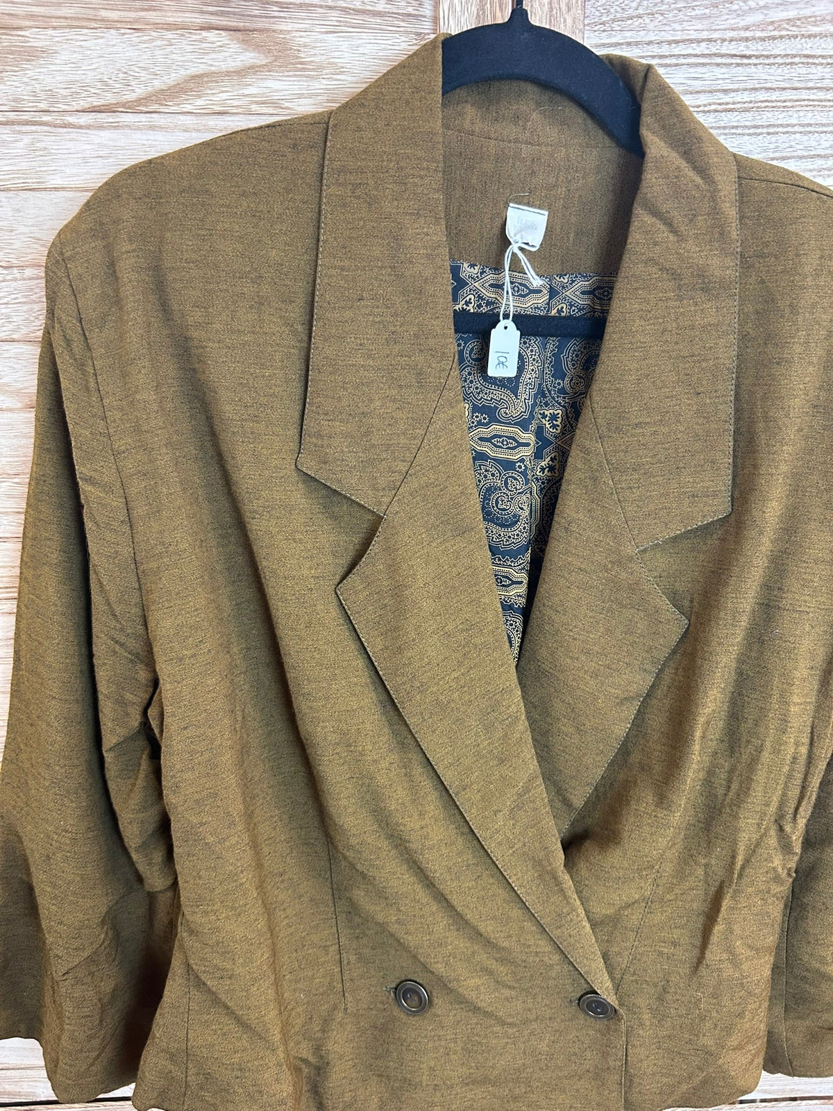 Vintage cropped blazer γιακάς και ρεβέρ