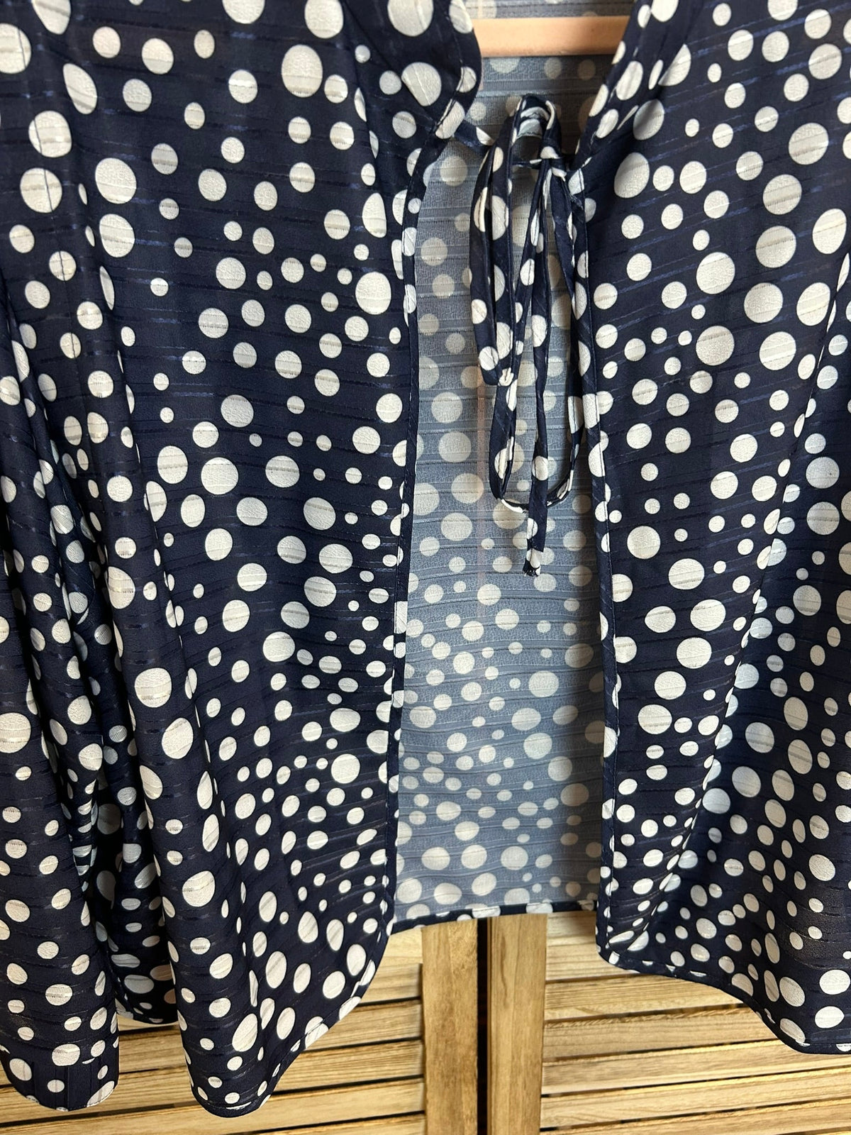 Vintage πουά jacket λεπτομέρεια βάσης