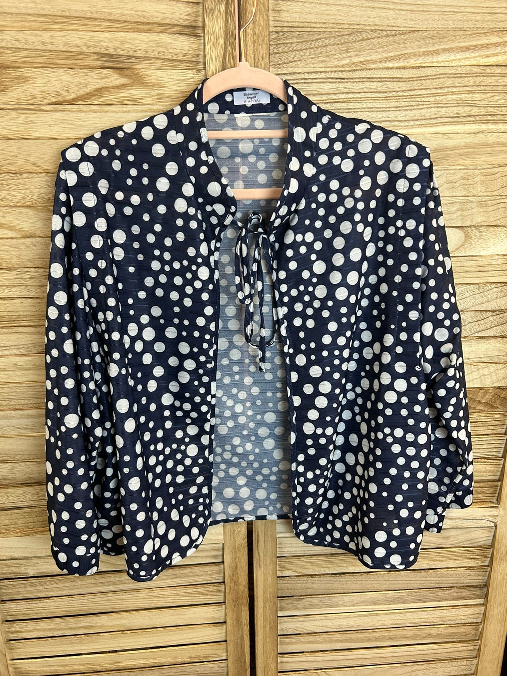 Vintage πουά jacket full look